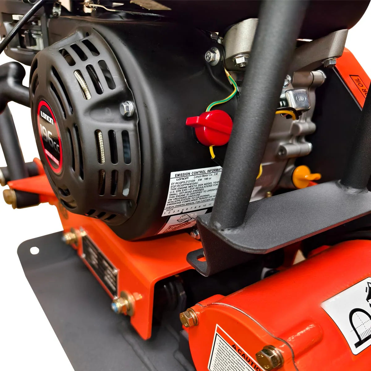 2380 Lbs Heavy-Duty Plate Compactor, 6.5 HP Loncin G200F Engine, 8" Compaction Depth, TMG-PC60