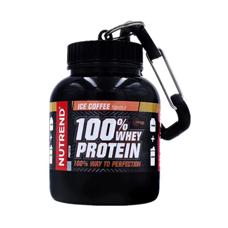 ๐ ZK30 Mini Protein Powder Container โ Keychain Pill Organizer | Sport Supplement Cup (7.5 x 5 cm)