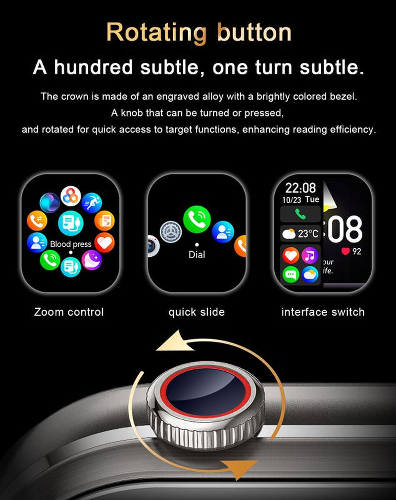 2-In-1 Wireless Headset Smartwatch, Smart Watch with Earbuds, Comes with a Silicone Protective Case, Wireless Calling, Music Play, Fitness Tracker, Smartwatch for Men Women, Compatible with Android and Iphone,The Best Gift for Family and Friends