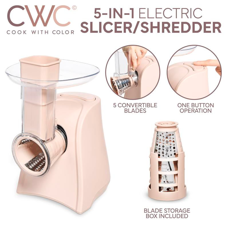 🌟 5-in-1 Electric Slicer Pro – Your All-in-One Kitchen Powerhouse!
