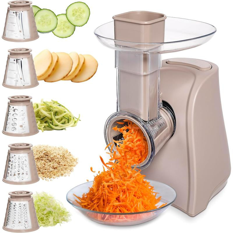 🌟 5-in-1 Electric Slicer Pro – Your All-in-One Kitchen Powerhouse!