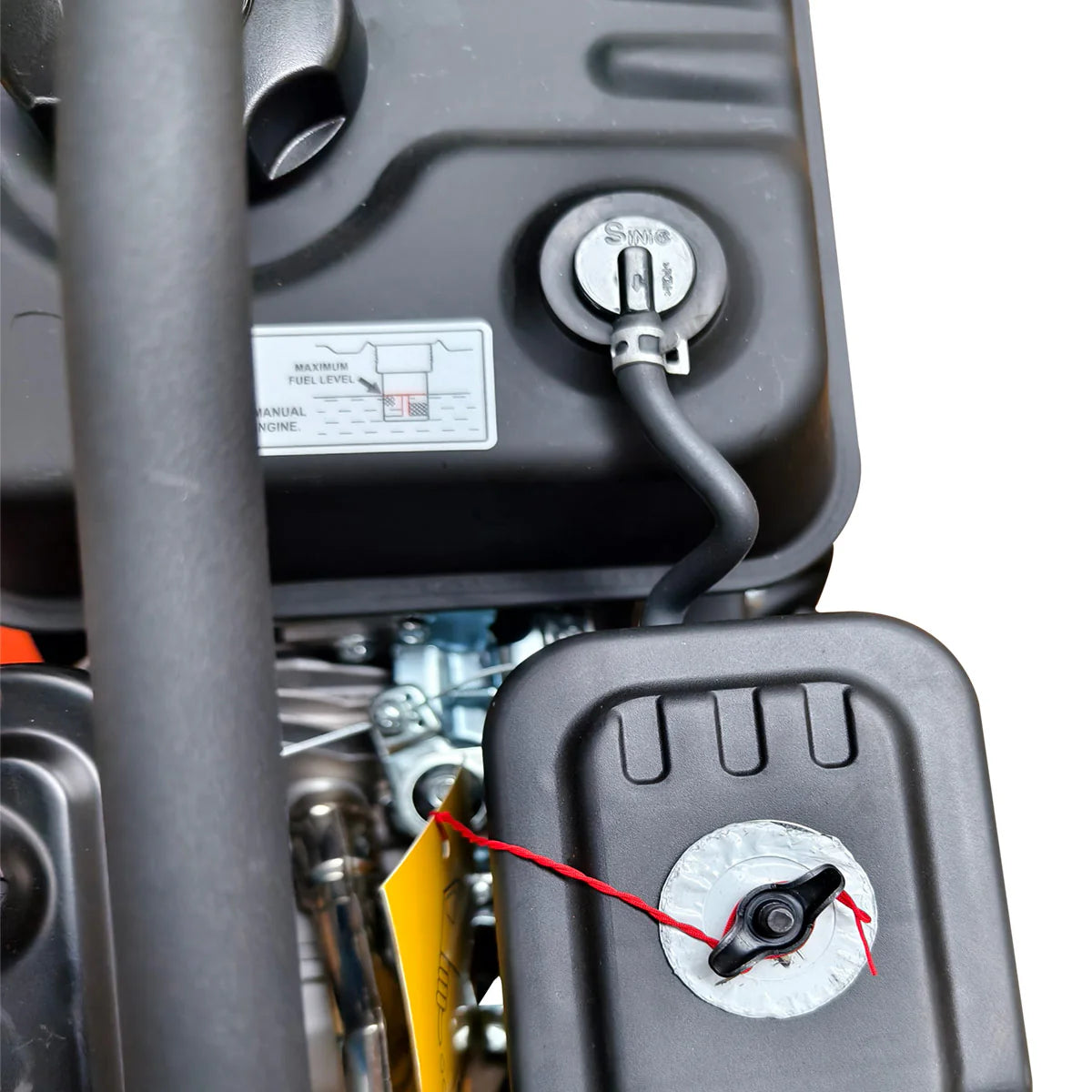 2380 Lbs Heavy-Duty Plate Compactor, 6.5 HP Loncin G200F Engine, 8" Compaction Depth, TMG-PC60