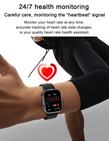 2-In-1 Wireless Headset Smartwatch, Smart Watch with Earbuds, Comes with a Silicone Protective Case, Wireless Calling, Music Play, Fitness Tracker, Smartwatch for Men Women, Compatible with Android and Iphone,The Best Gift for Family and Friends