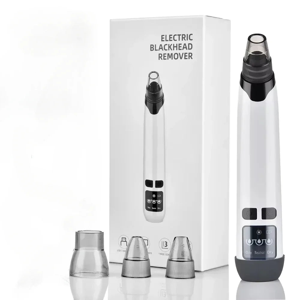 ✨ Electric Blackhead Remover Vacuum – USB Rechargeable Facial Pore Cleaner Deep, Painless, and Effective Skincare at Home