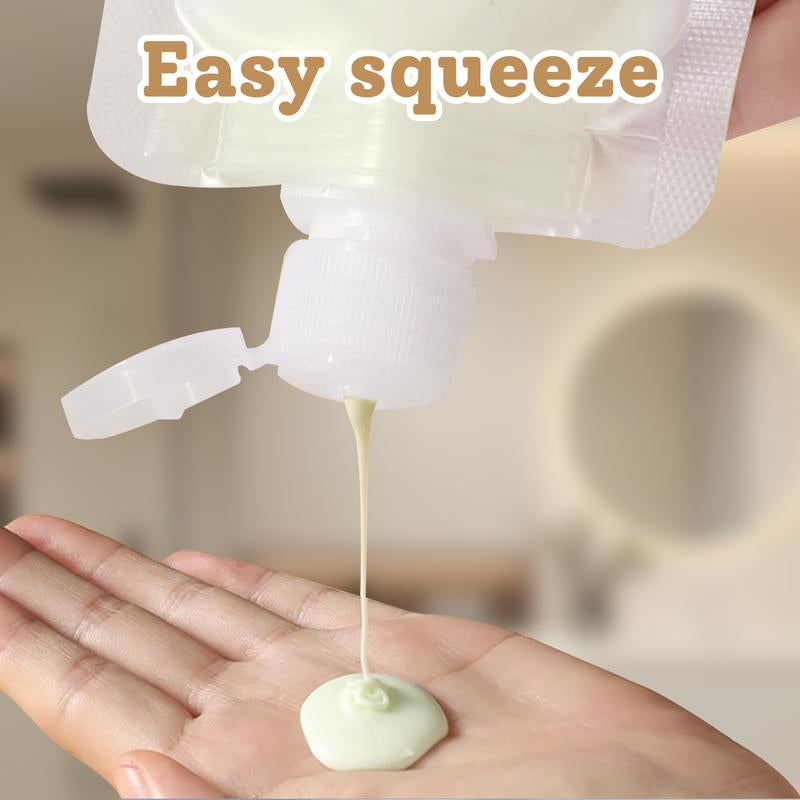 12 Counts Reusable Plastic Pouches, Squeeze Bulk Pouches, Clear Juice Drink Bags for Adults Travel Beverage