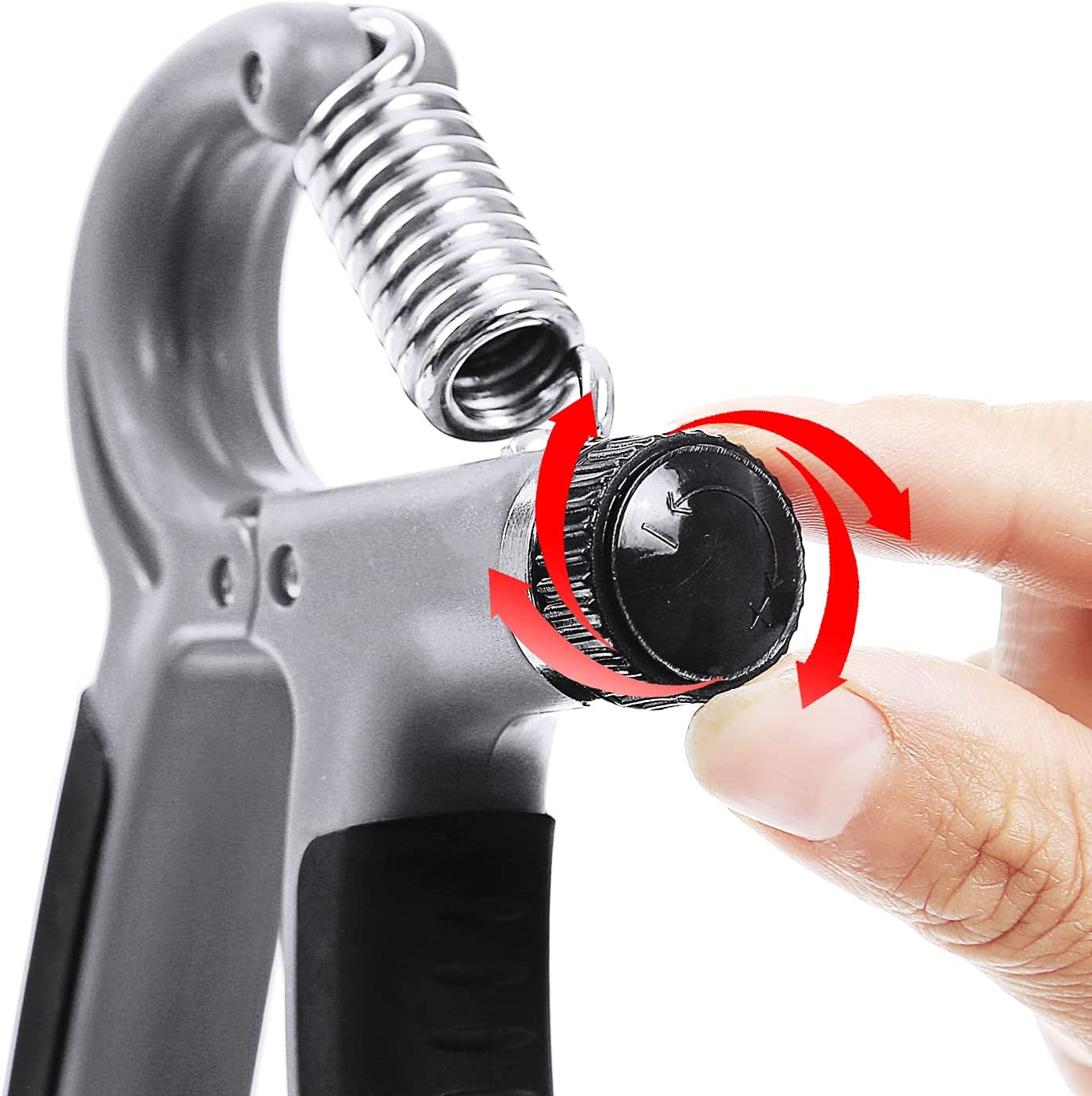 Smart Counting Hand Grip Strengthener – Adjustable Resistance 11-132Lbs, Quiet Forearm Trainer – 2-Pack Grip Strengthener with Non-Slip Handles & Velvet Bag – for Athletes, Rehab & Muscle Building