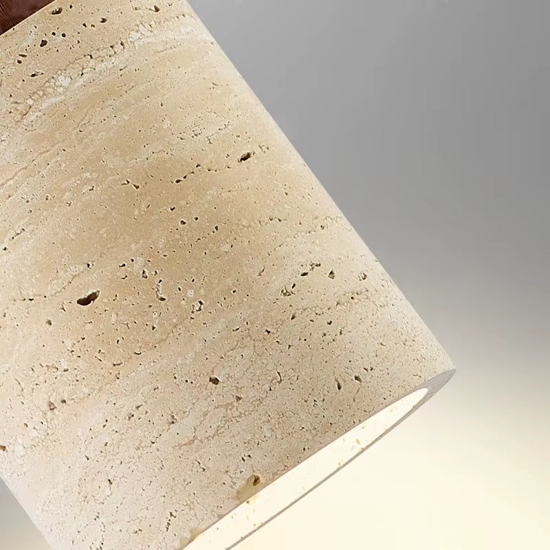 🪨 Japanese Wabi-Sabi Stone Pendant Lamp – Modern Bedside Hanging Light for Bedroom, Bar, or B&B