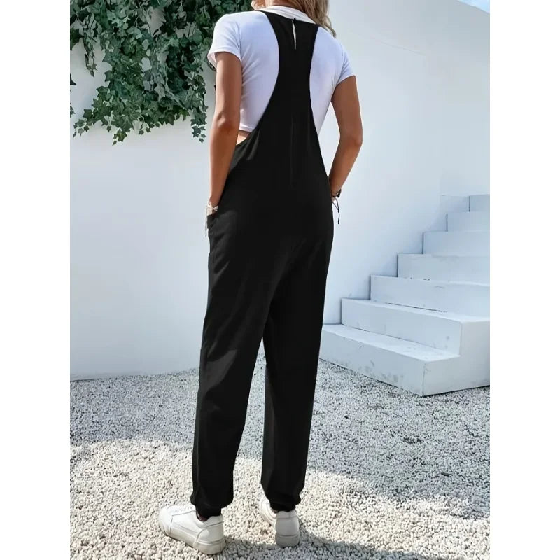 ☀️ Plus Size Summer Wide-Leg Jumpsuit – 1XL to 5XL Effortless Style Meets All-Day Comfort