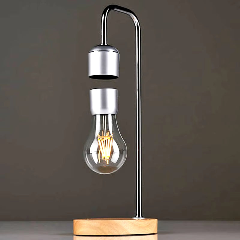 ✨ MagLev Glow Bulb – Floating LED Light + Wireless Charger in One!