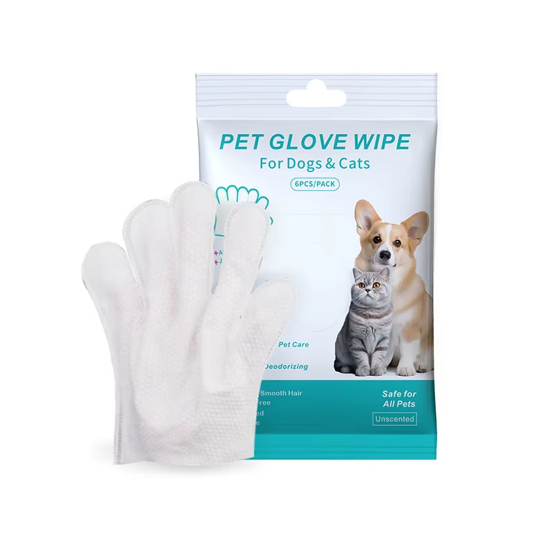 🐾 FreshPaws Wash-Free Gloves – The Ultimate Quick Clean for Cats & Dogs!