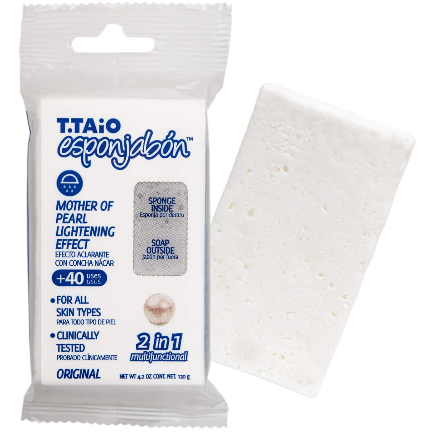 ✨ GlowPearl™ – 2-in-1 Exfoliating Soap Sponge with Mother of Pearl | Brightening Skincare Duo (2 Pack, 4.2oz Each)