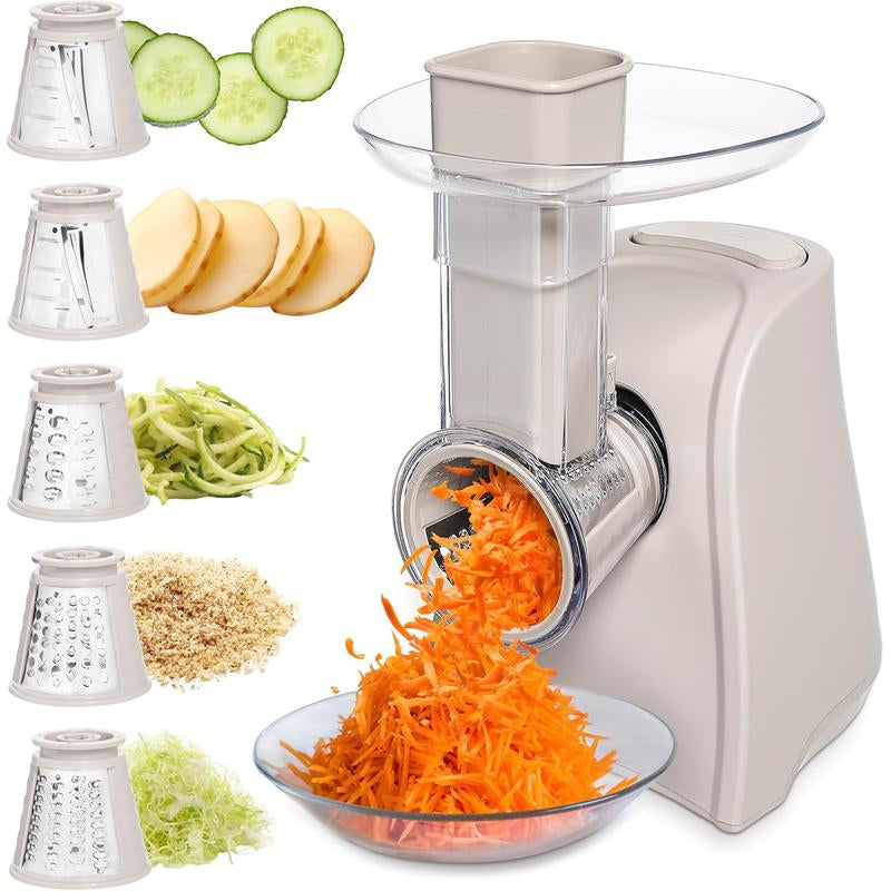 🌟 5-in-1 Electric Slicer Pro – Your All-in-One Kitchen Powerhouse!