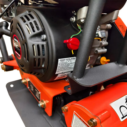 2380 Lbs Heavy-Duty Plate Compactor, 6.5 HP Loncin G200F Engine, 8" Compaction Depth, TMG-PC60