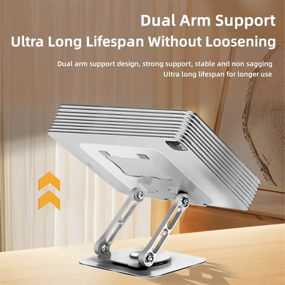 🌟 360° Rotating iPad Stand – The Ultimate Adjustable Tablet Holder for Work & Play!