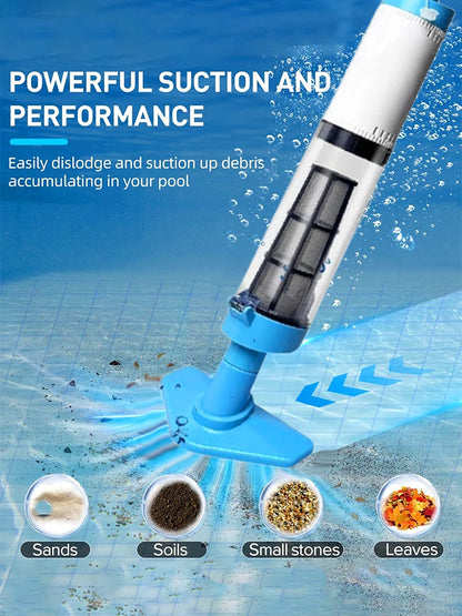 3-in-1 Cordless Rechargeable Pool Vacuum Cleaner – Handheld & Powerful Clean Smarter, Not Harder. For Pools, Spas & Bathtubs.