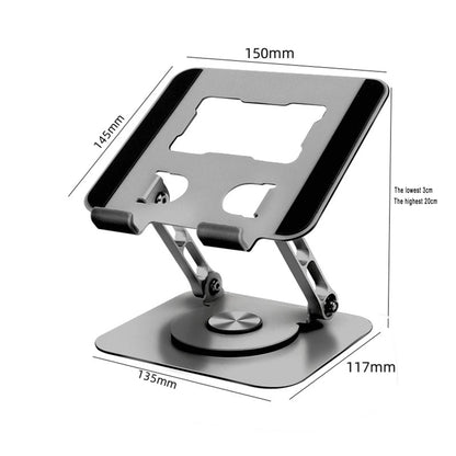 🌟 360° Rotating iPad Stand – The Ultimate Adjustable Tablet Holder for Work & Play!