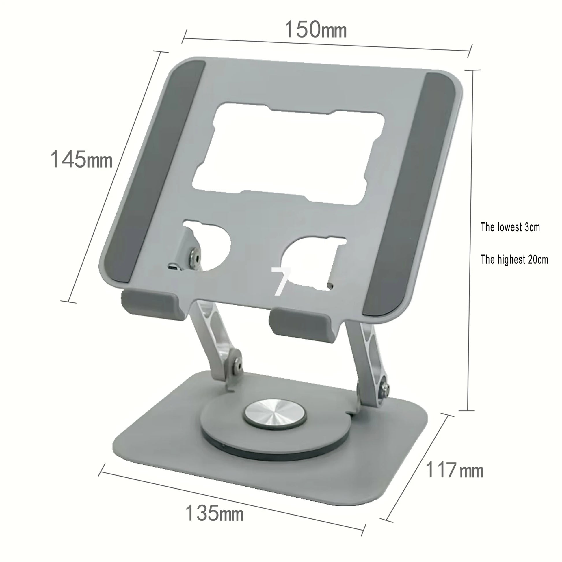 🌟 360° Rotating iPad Stand – The Ultimate Adjustable Tablet Holder for Work & Play!