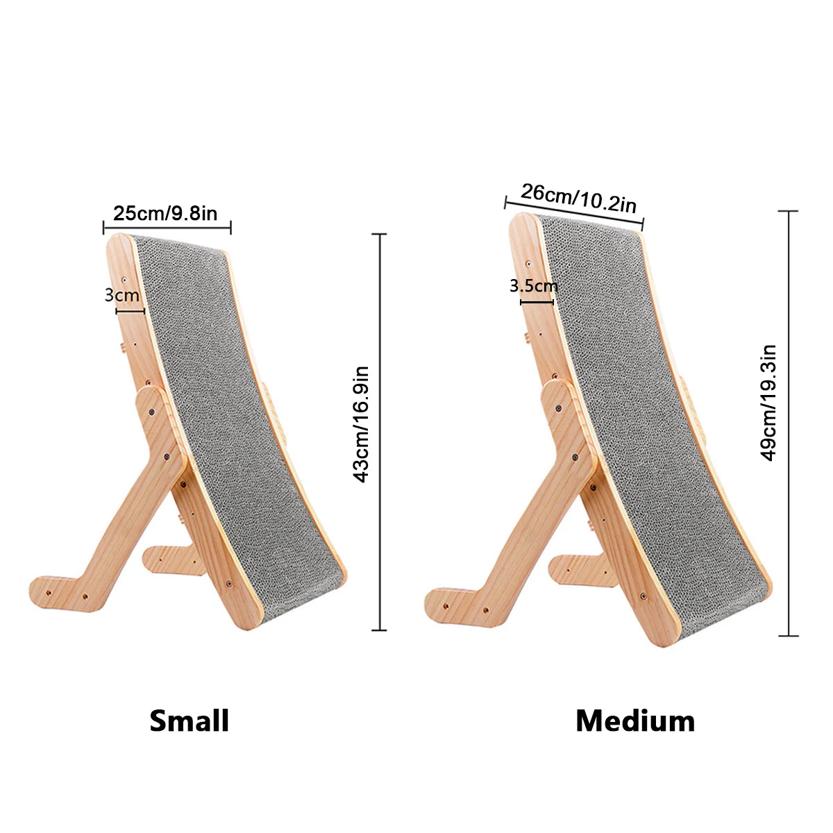 🐱 Claw & Nap 3-in-1 – The Ultimate Wooden Cat Scratcher Lounge!