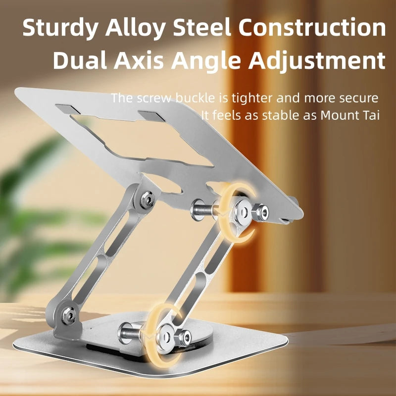 🌟 360° Rotating iPad Stand – The Ultimate Adjustable Tablet Holder for Work & Play!