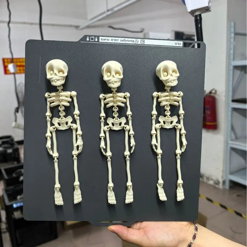 Skull Magnetix – Glow-in-the-Dark 3D Skeleton Fridge Decor (Movable Bones for Halloween & Everyday Fun!)