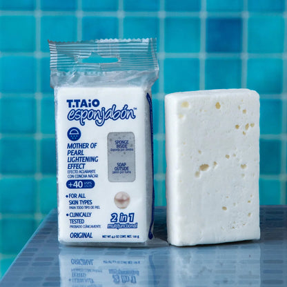 ✨ GlowPearl™ – 2-in-1 Exfoliating Soap Sponge with Mother of Pearl | Brightening Skincare Duo (2 Pack, 4.2oz Each)