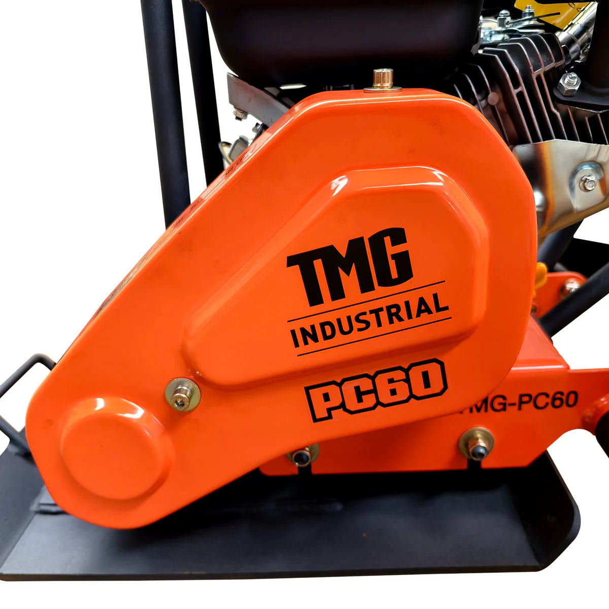 2380 Lbs Heavy-Duty Plate Compactor, 6.5 HP Loncin G200F Engine, 8" Compaction Depth, TMG-PC60
