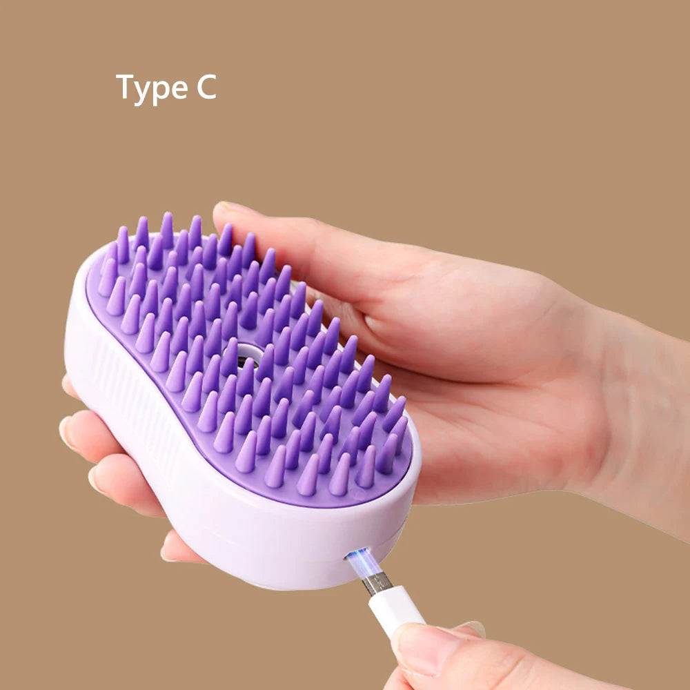 🐾 SprayBrush™: The 3-in-1 Steam Brush for Cats and Dogs – Massages, Detangles and Removes Hair Easily