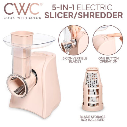 🌟 5-in-1 Electric Slicer Pro – Your All-in-One Kitchen Powerhouse!
